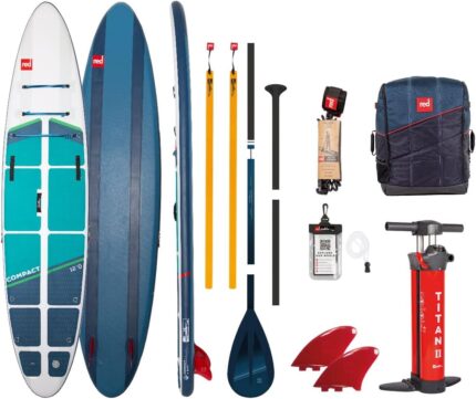 Red Paddle Co 12'0" COMPACT Set Stand Up Paddle Board SUP 5pcs Carbon Paddel 2022