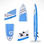 GLORY BOARDS ® Stand up Paddling Board aufblasbar – bis 180kg Tragkraft – komplettes SUP Set inkl. Carbonpaddel, Pumpe, Rucksack – Kajak Option – leichtes Stand up Paddle Board