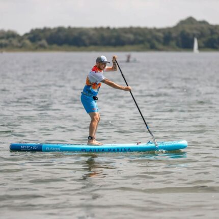 Aqua Marina E-Fusion 10'10" SUP Board mit Motor BLUEDRIVE S, aufblasbares Allround Stand Up Paddle Board 330x81x15 cm, 4–6 km/h, 150 kg