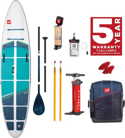 Red Paddle Co 12'0" COMPACT Set Stand Up Paddle Board SUP 5pcs Carbon Paddel 2022