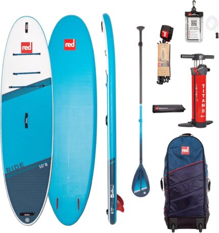 Red Paddle Co 3,5 m Ride Paddle Board, 2022 Paket (Hybrid Tough Paddle)